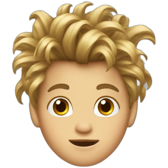 Kid crazy hair emoji