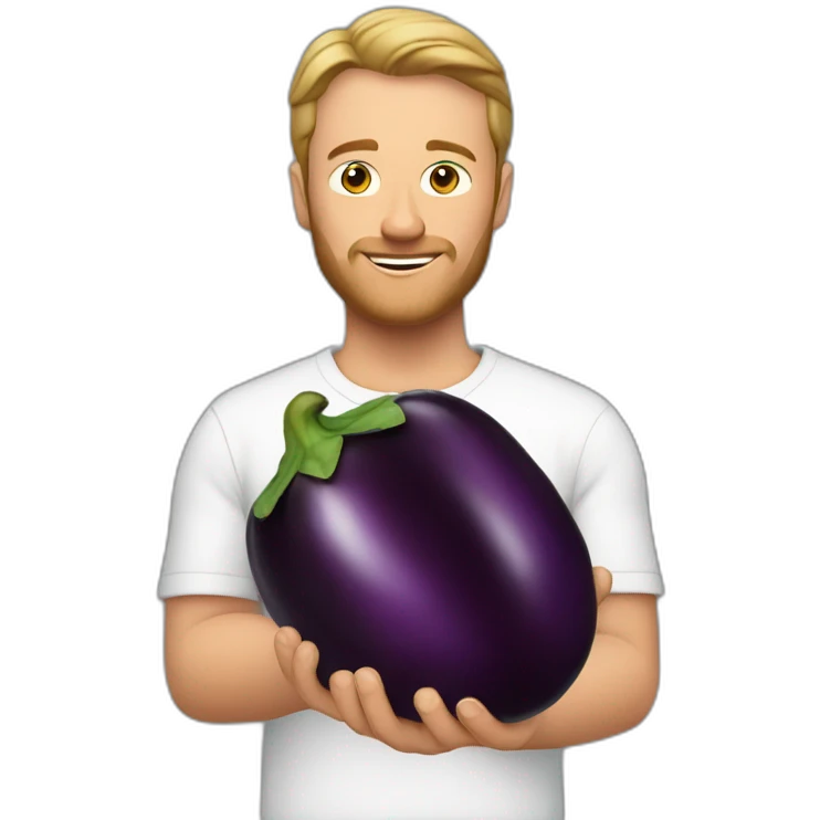 chris luxon holding eggplant emoji