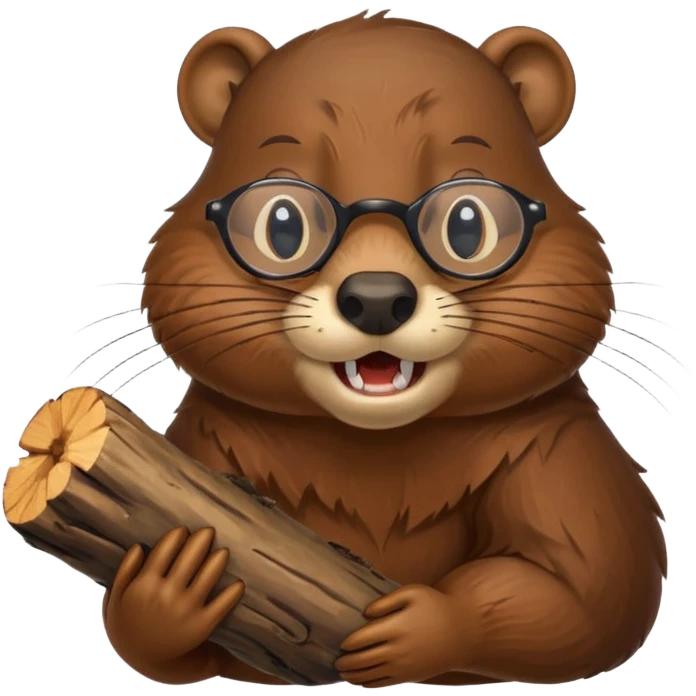spectacled beaver emoji