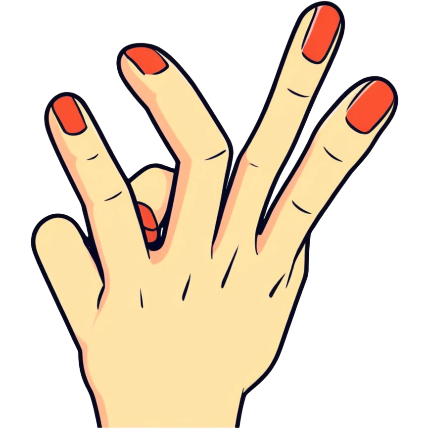 Fingers digging into something emoji