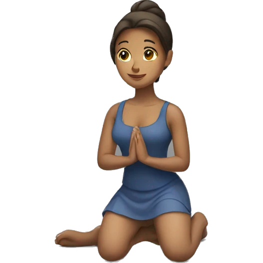 woman kneeling emoji