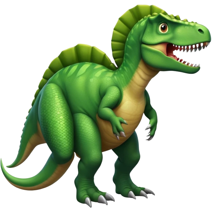 Dinosaur with human hands emoji