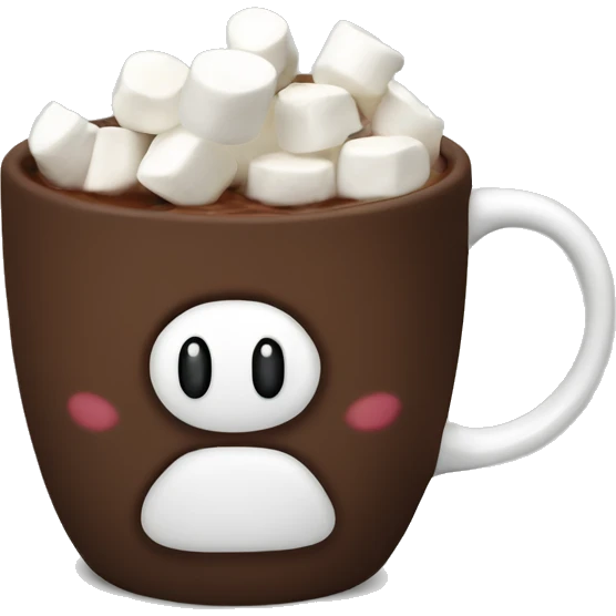 marshmallow cocoa mug emoji