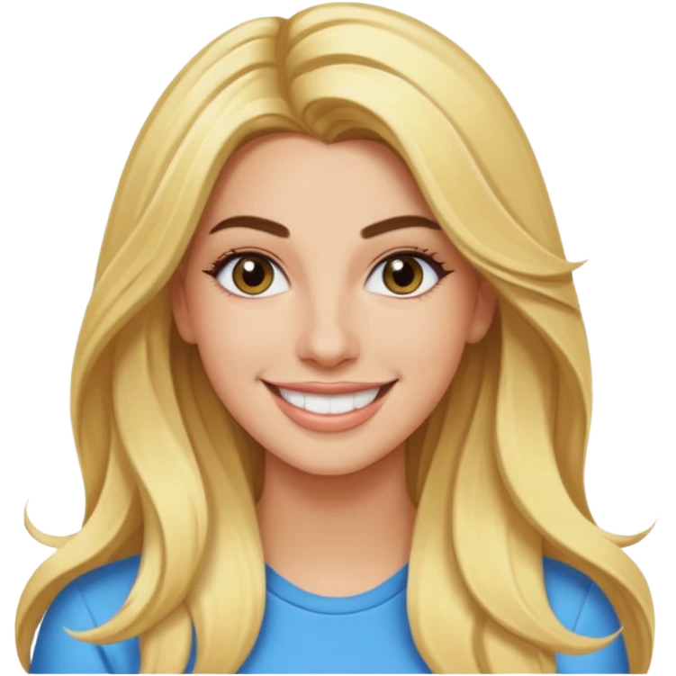 Lele Pons with long blonde hair emoji