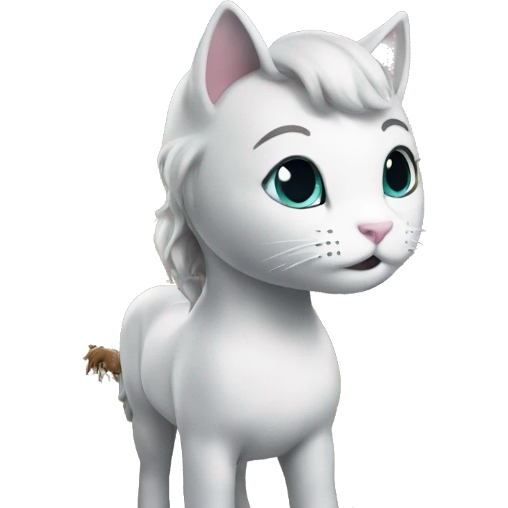 Hallo Kitty  With an horse  emoji