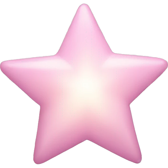 light pink star  emoji