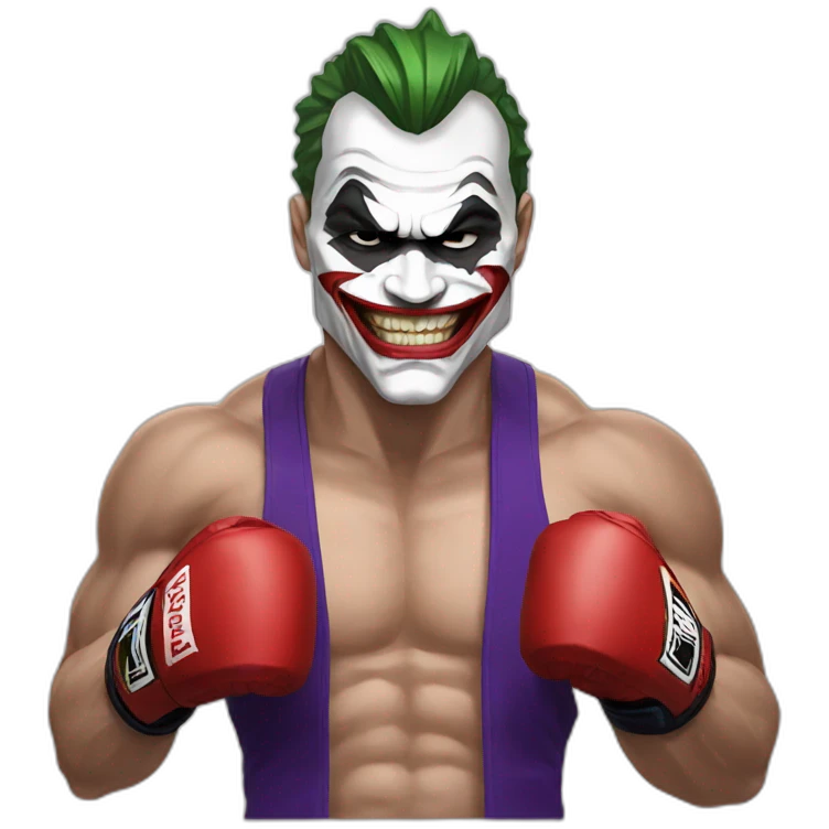 joker MMA Fighter  emoji