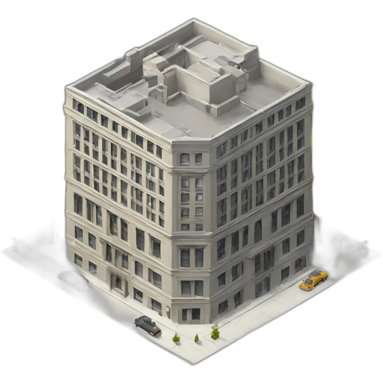 building model isometric new york emoji