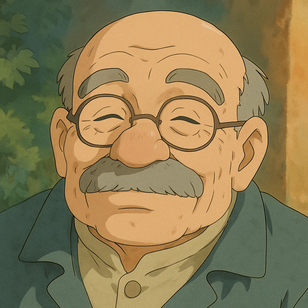 old man closeup face emoji