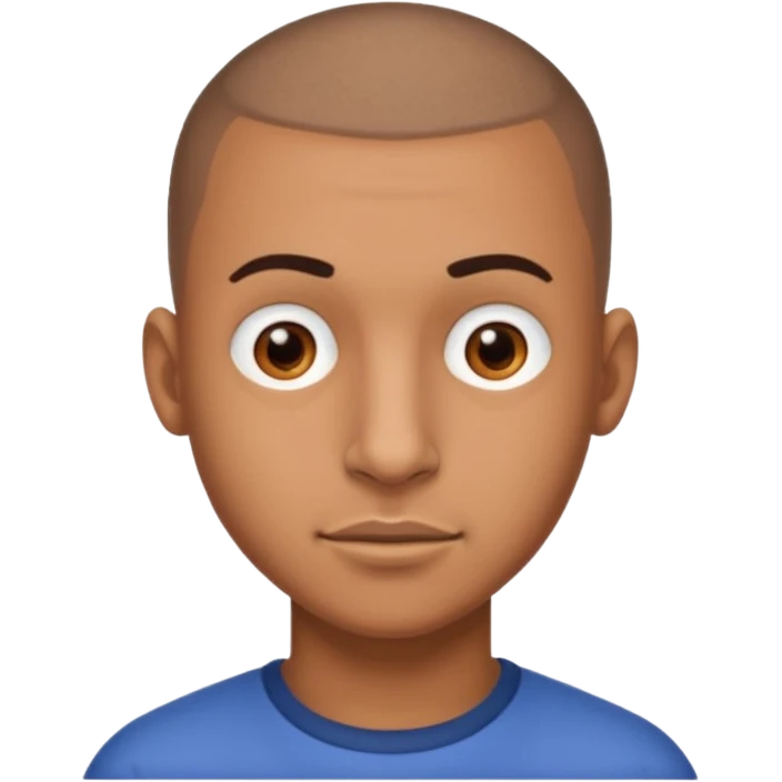 brown skin latino male with buzz cut big nose emoji