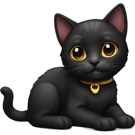 black kitty  emoji