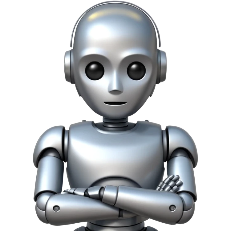 robot crossing his arms emoji