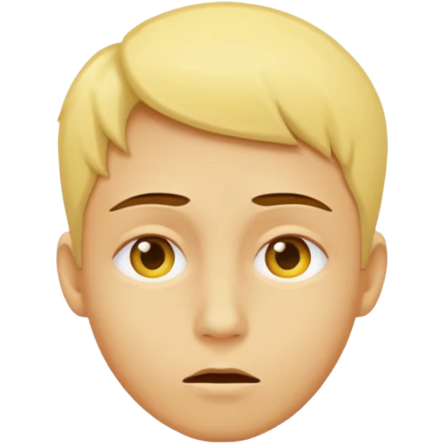 Tête jaune, soupire emoji