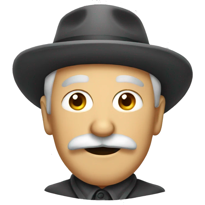 old man with mustaches emoji