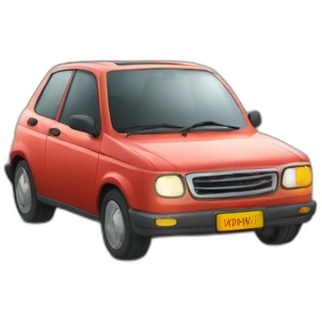 Chat qui conduit une voiture emoji