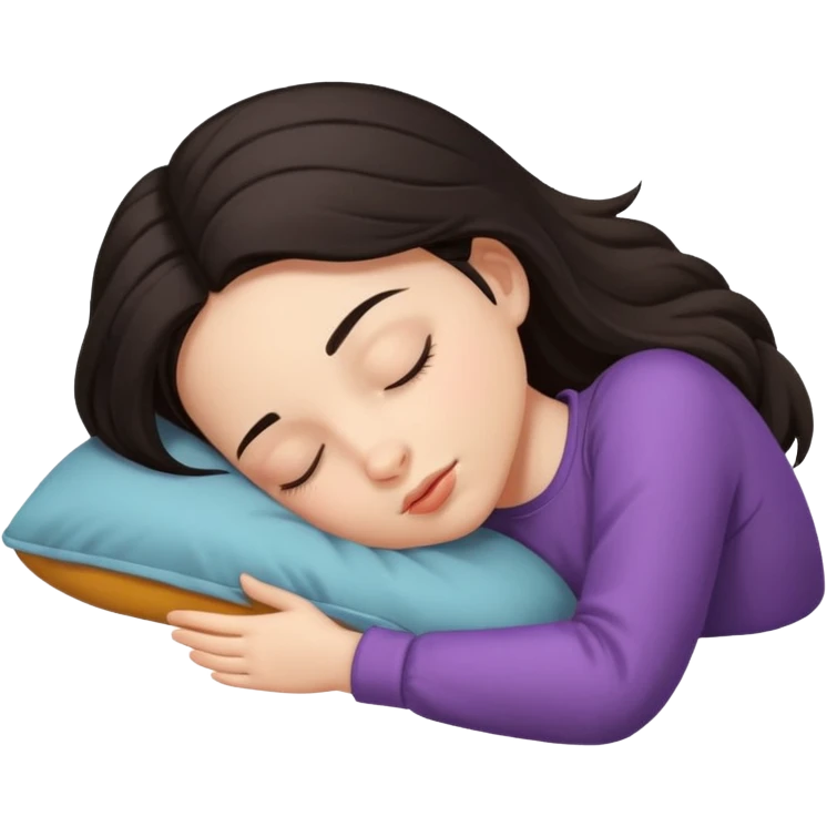 Chica durmiendo  emoji
