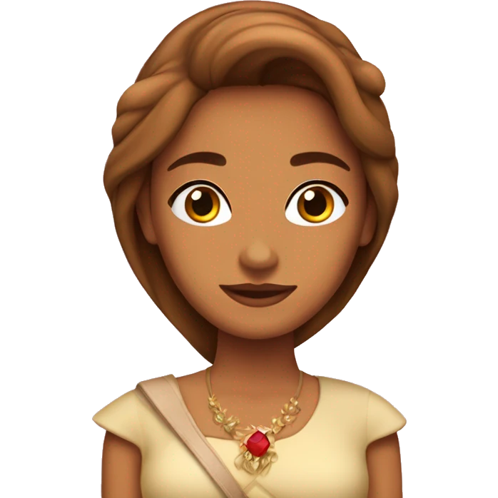 Princesa canela rojo emoji