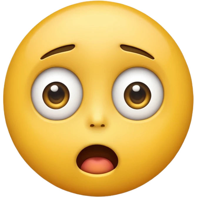 A shocked emoji emoji
