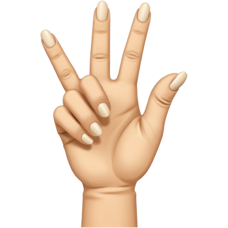 Middle finger emoji wearing fingerless gloves vulgar emoji