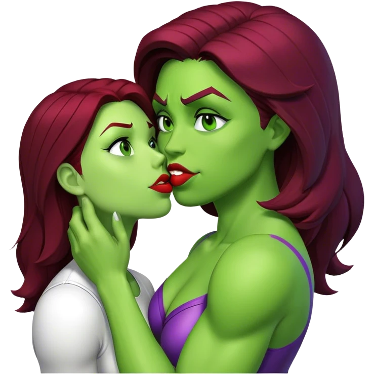 The Flash in Kiss She Flash Girl Romantic Hulk Mix "3d Emoji Old" emoji