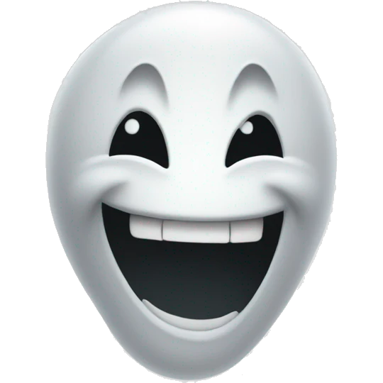Ghost laughing emoji