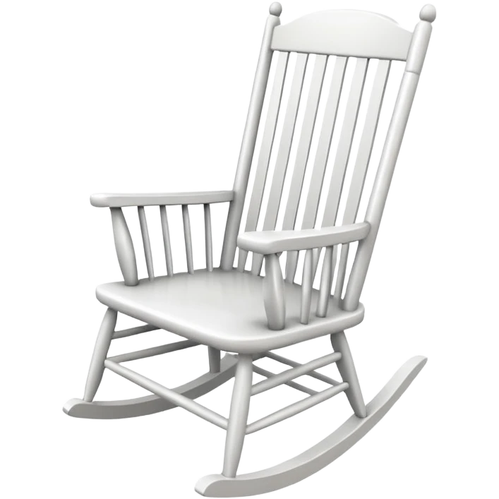 White rocking chair emoji
