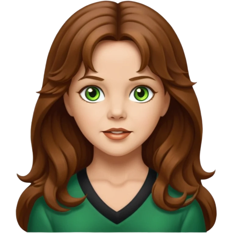 Linda Blair with long hair emoji