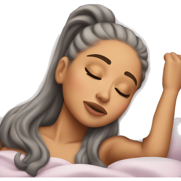 Ariana Grande sleeping emoji