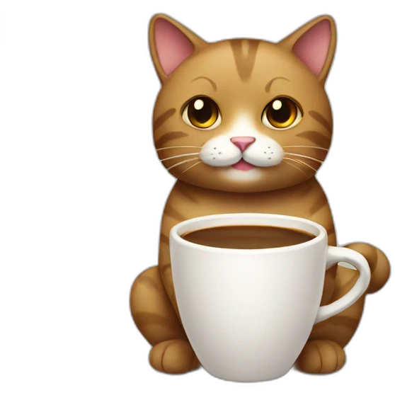 coffee cat emoji