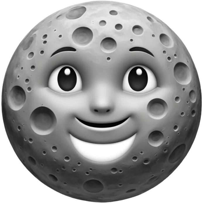 Moon with different shade emoji