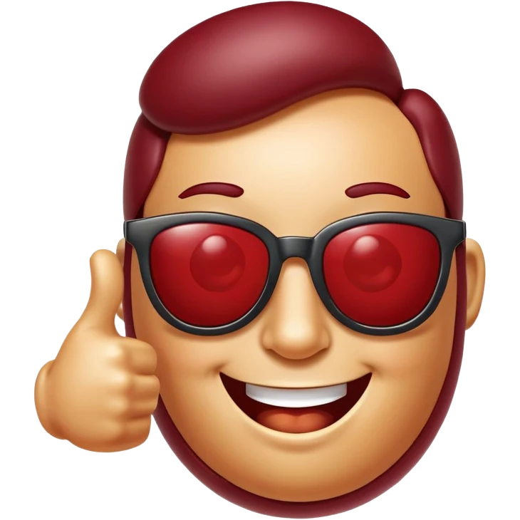 Baked Bean wearing sunglasses giving a thumps up emoji