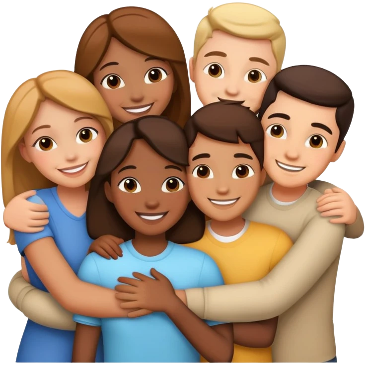 Friends hugging emoji