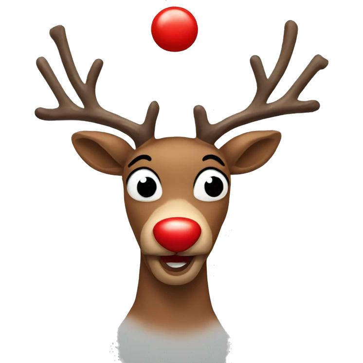 Red Nosed Reindeer emoji
