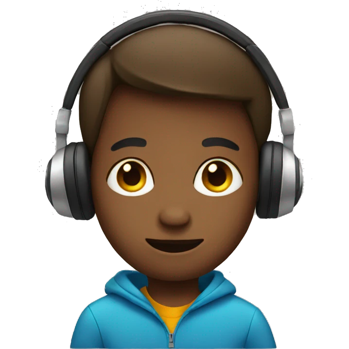 boy in headphones emoji