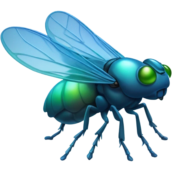 blue fly emoji