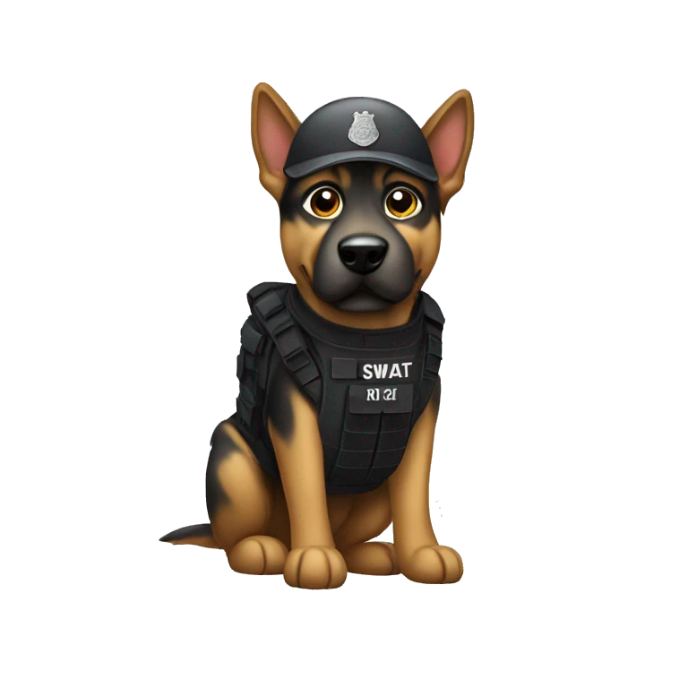 swat dog emoji