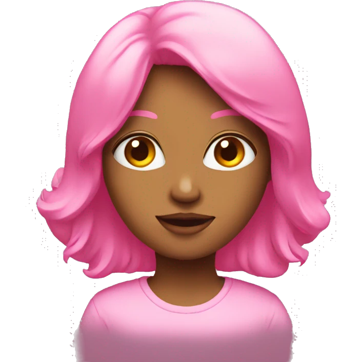 Pink  emoji