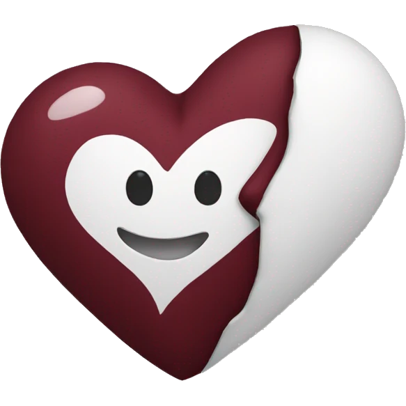 maroon heart emoji