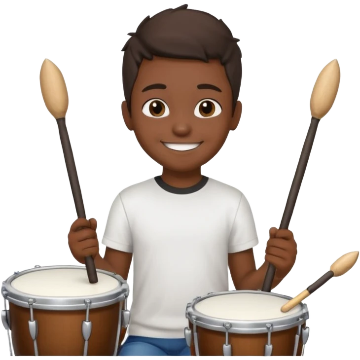 niño baterista emoji