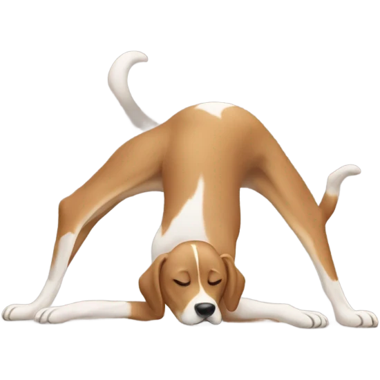 Dog doing a headstand  emoji