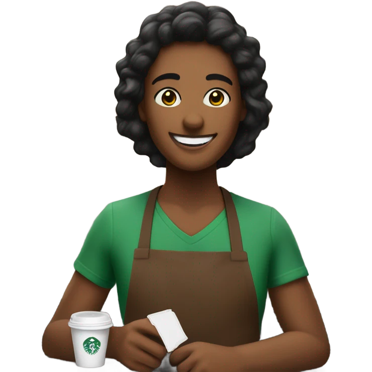starbucks worker emoji