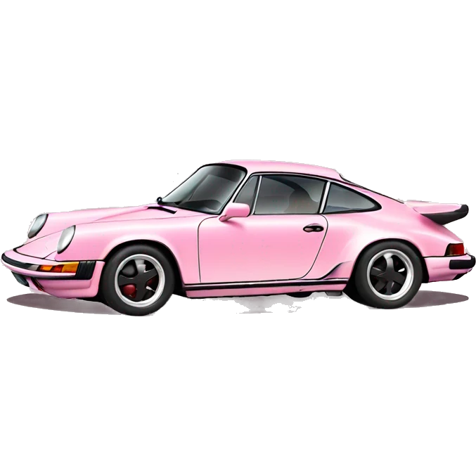 soft pink porsche 911 emoji