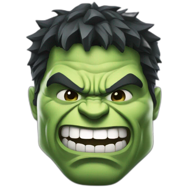 Hulk happy  emoji