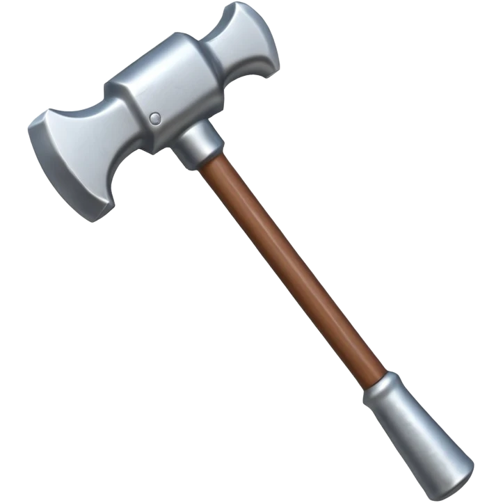 stylized bold simple hammer weapon, suitable for an emoji emoji