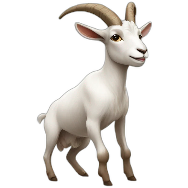 Goat doing yoga emoji