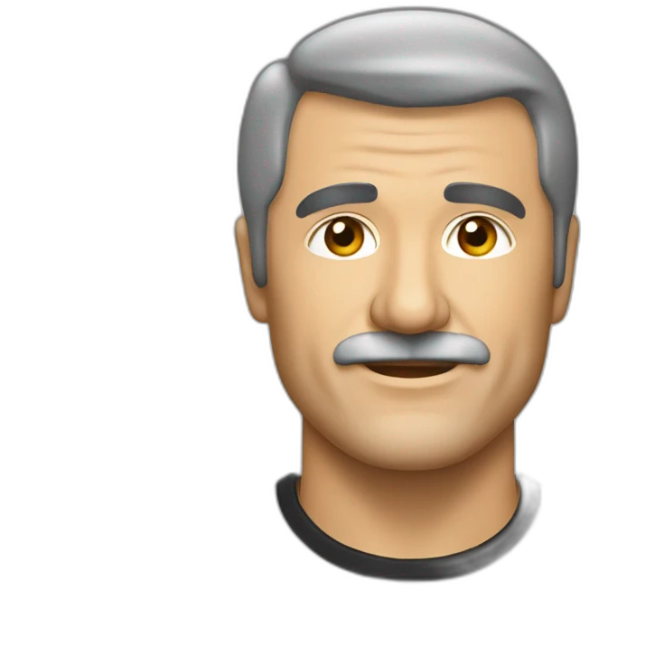 Jean-Marie Bigard black skinny t shirt emoji
