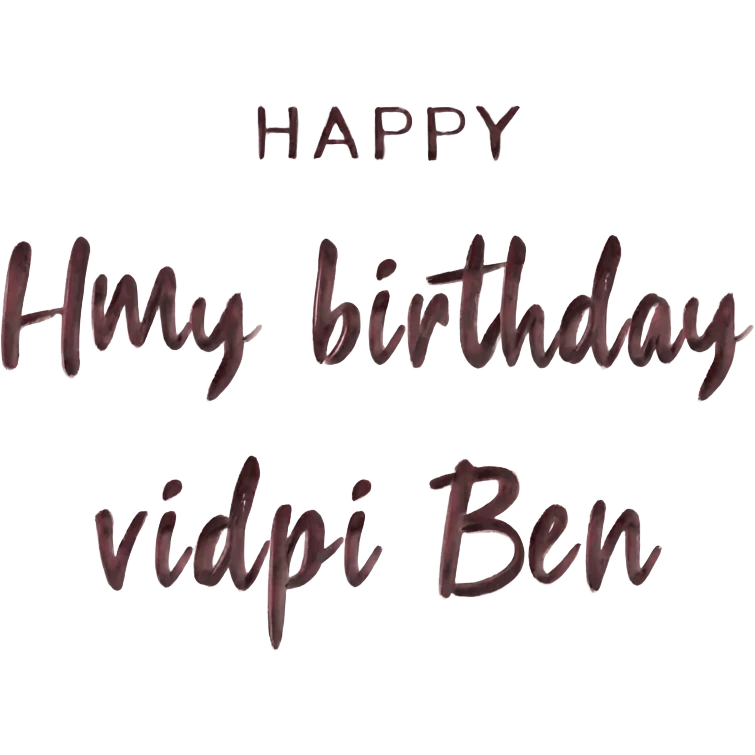 Happy birthday vidhi Ben emoji