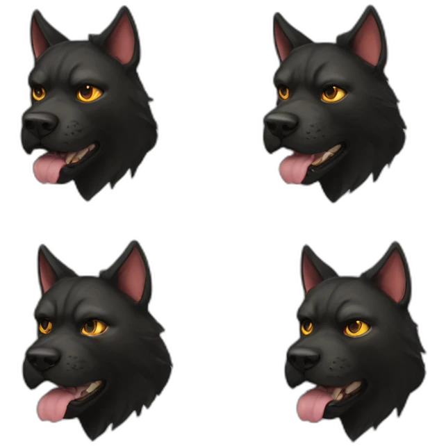 the cerberus with cat face emoji