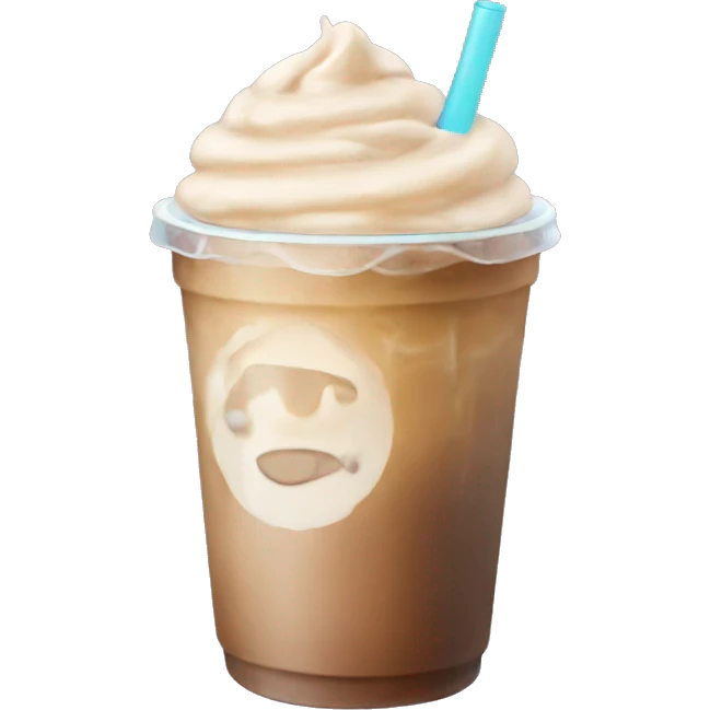 Pastel iced coffee emoji