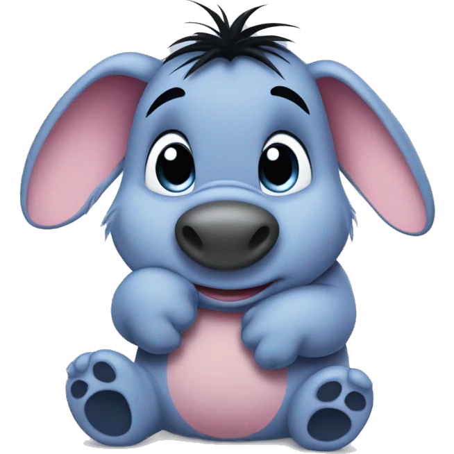 Baby Eeyore thumbs up emoji